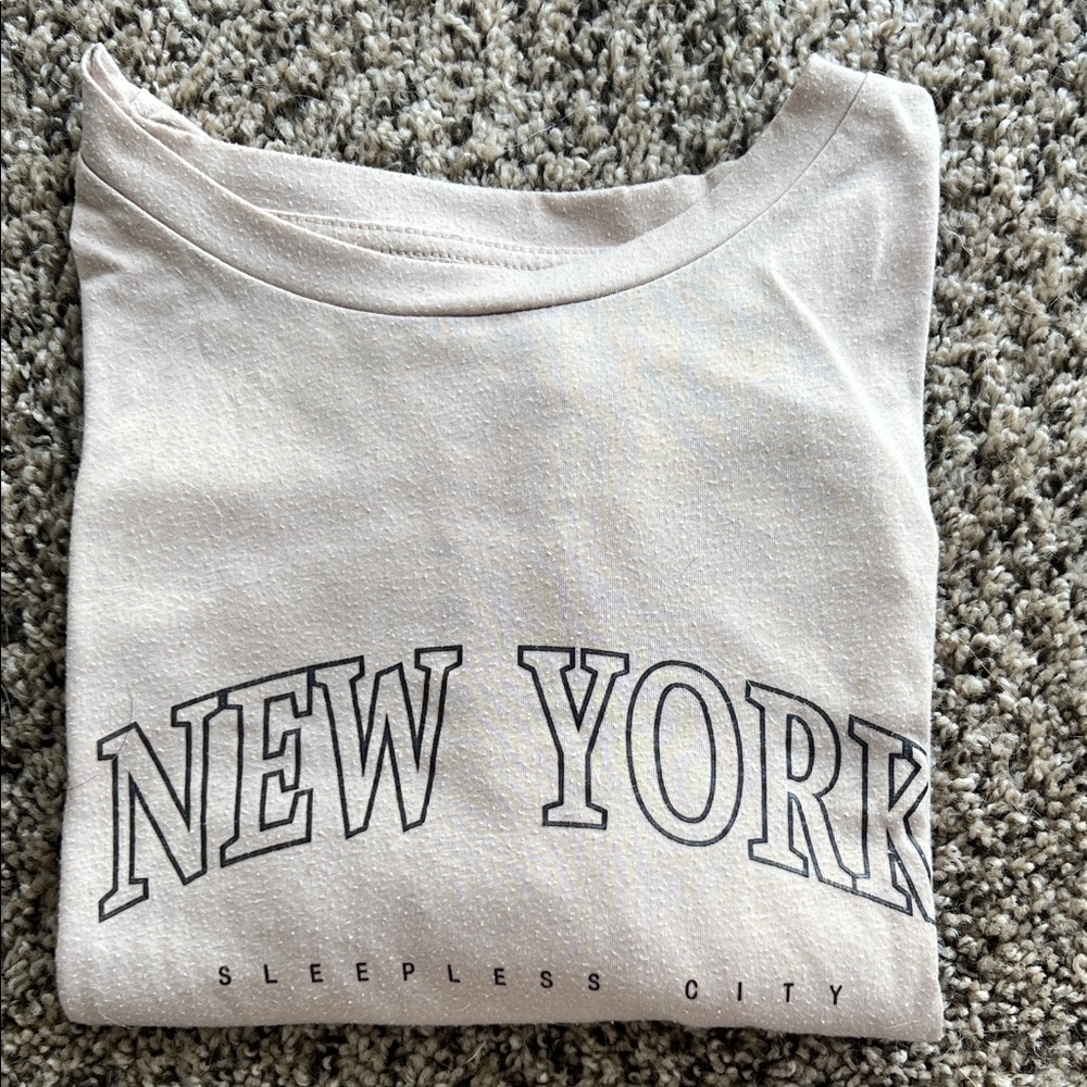 SHEIN Light Brown Graphic Tee